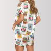 Tomato Cans Satin Pajama Set