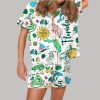 Travel Florida Hand Satin Pajama Set Overview