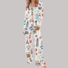 Travel Lover Satin Pajama Set 1