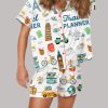 Travel Planner Satin Pajama Set