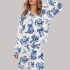 Trendy Western Coastal Cowgirl Satin Pajama Set