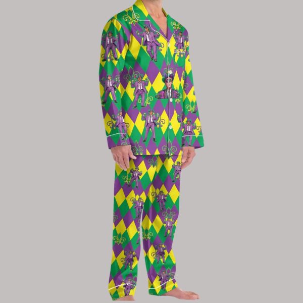 Trump Dancing Mardi Gras Pajama Set