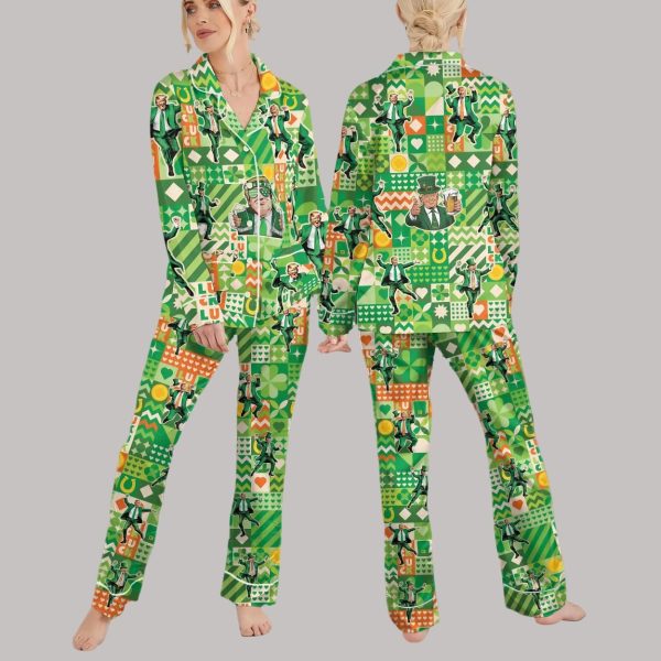 Trump Funny St Patricks Day Pajamas Set