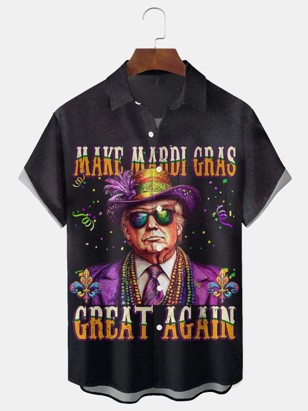 Trump Make Mardi Gras Great Again 2025 Hawaiian Shirt