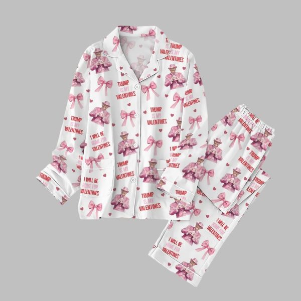 Trump Valentine Coquette Bow Pajamas Set