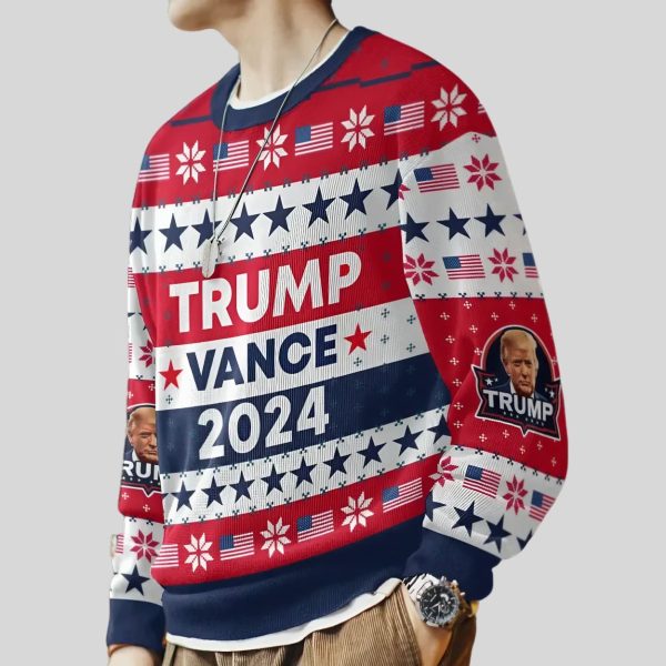 Trump Vance 2024 Christmas Ugly Sweater