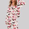 Valentine Dachshund Dog Pajama Set