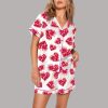 Valentine Day Heart Brushstroke Pajama Set