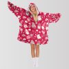 Valentine Gnomies Blanket Hoodie