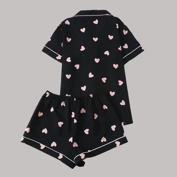 Valentine Pink Hearts Pajamas Set