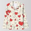 Valentines Day Heart Pajamas Set