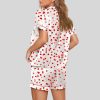 Valentines Romantic Red Hearts Pajama Set