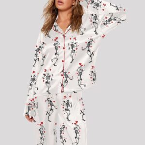 Valentines Skellie Pajama Set (1)