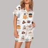 Vintage Coffee Time Art Print Pajama Set