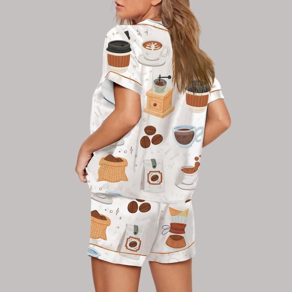 Vintage Coffee Time Art Print Pajama Set