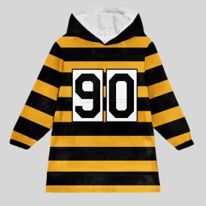 Watt 90 Pittsburgh Football Throwback Unisex Blanket Hoodie