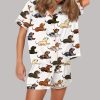 Weenie Dog Satin Pajama Set