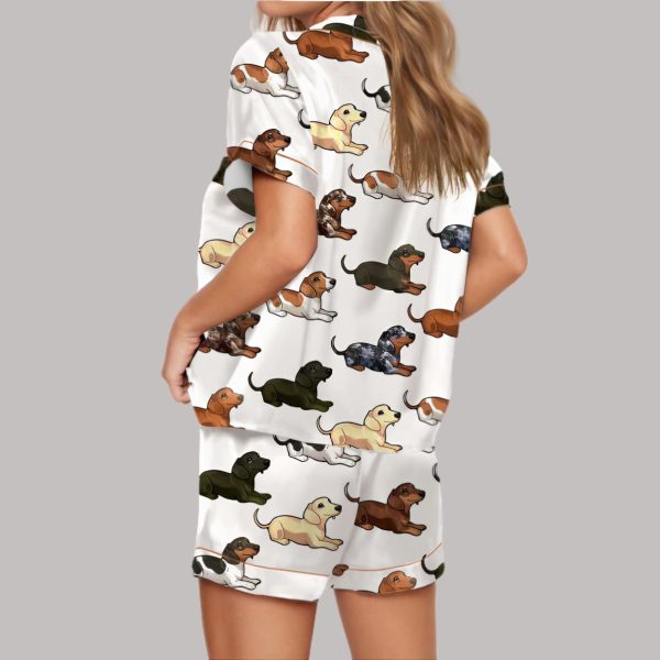 Weenie Dog Satin Pajama Set