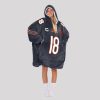 Williams Captain 18 Chicago Football Unisex Blanket Hoodie2