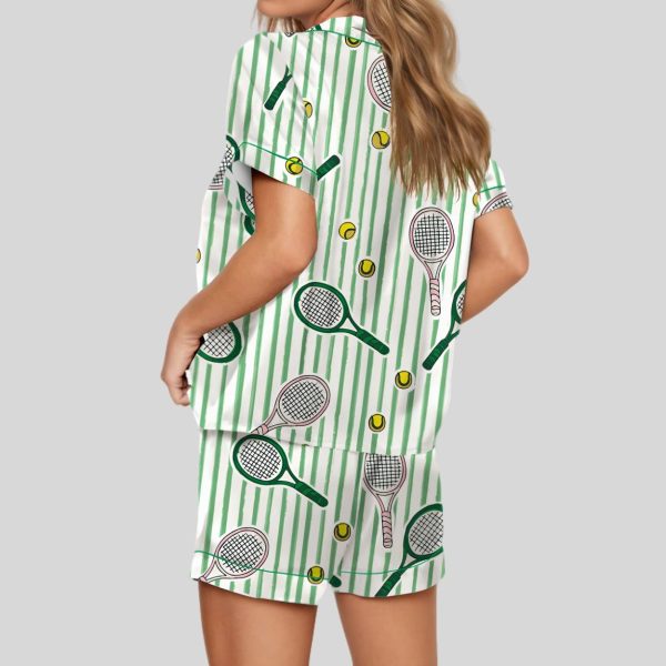 Wimbledon Tennis Satin Pajama Set