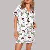 Wine Glass And Martini Pajama Set1