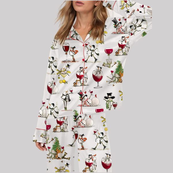 Winey Snowman Pajama Set