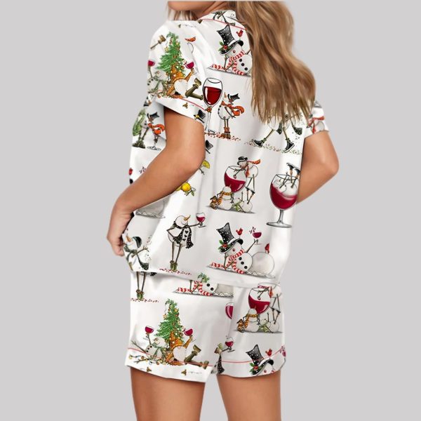 Winey Snowman Pajama Set4