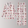 All Booked For Valentine Pajamas Set