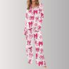 Christian Coquette Bows Satin Pajama Set