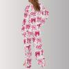 Christian Coquette Bows Satin Pajama Set