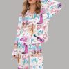 Colorful Cowgirl Satin Pajama Set