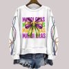 Coquette Bow Mardi Gras Casual Carnival Sweatshirt