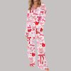 Coquette Bows Heart Satin Pajama Set