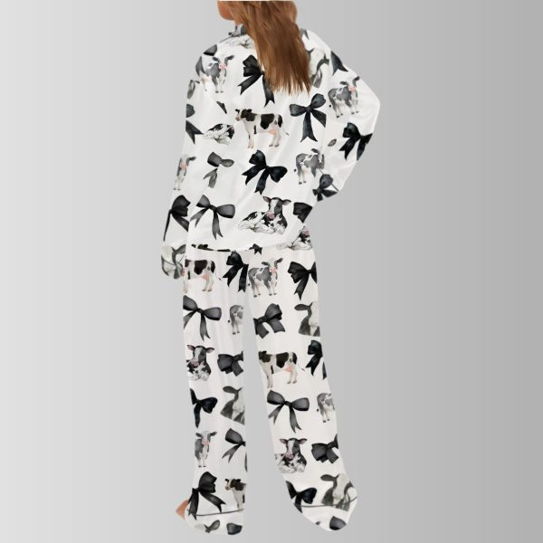 Coquette Cow Satin Pajama Set 2