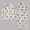 Cow Bow Valentine Pajamas Set