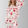 Cute Angel Lucky Girl Satin Pajama Set