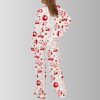 Cute Angel Lucky Girl Satin Pajama Set