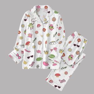 Cute Frog Valentine Pajamas Set