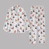 Cute Valentine Cats And Heart Pajamas Set