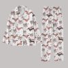 Dachshund Valentines Coquette Bow Pajamas Set