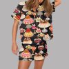 Dessert Cake Satin Pajama Set