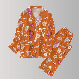 Dunkin Donuts Coffee Addict Valentine Pajamas