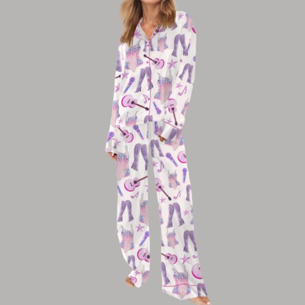 Eras Tour Costume Satin Pajama Set