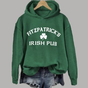 Fitzpatrick's Irish Pub St. Patrick's Day Print Hoodie