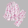 Flamingo Coconut Tree Pajamas Set