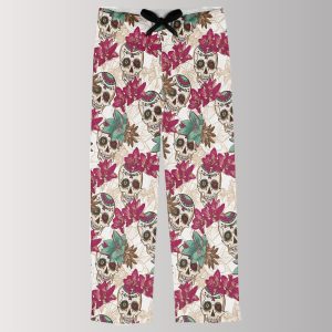 Floral Sugar Skull Pajama Pants