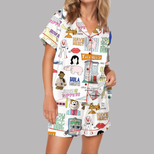 Full House Satin Pajama Set 5