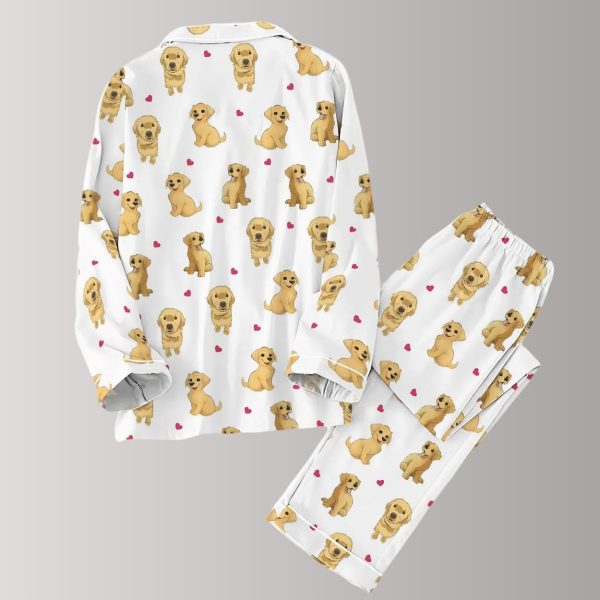 Golden Dog Valentine Pajamas Set