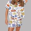 Greece Travel Satin Pajama Set