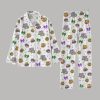 Happy Mardi Gras Bow Thick Pajamas Set